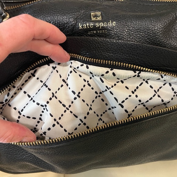 Kate Spade INSIDE PROJECT Grant Park Shelby Black Pebbled Leather Shoulder Bag - Picture 5 of 16